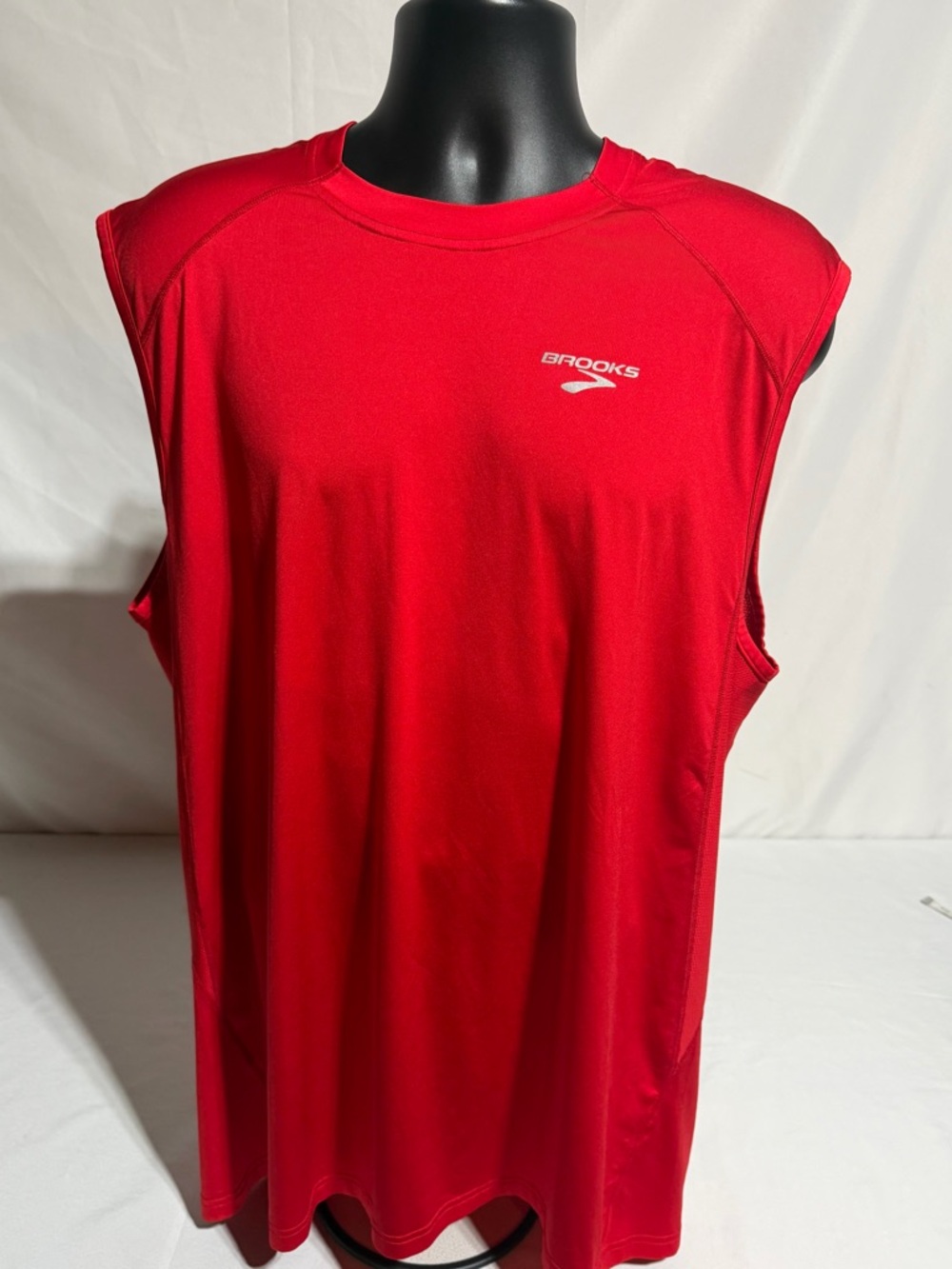 Brooks Equilibrium Technology Men’s Sleeveless Running Tank Top - Red - XXL